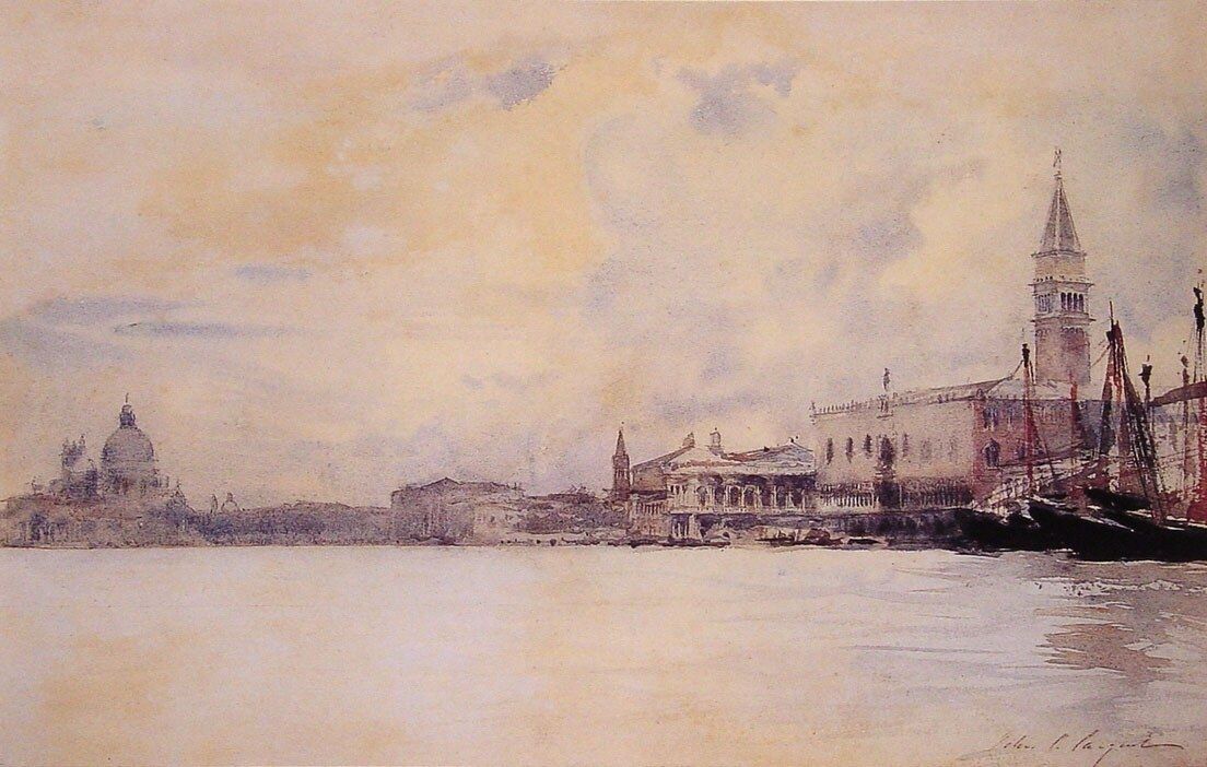 John Singer Sargent The Entrance to the Grand Canal Venice